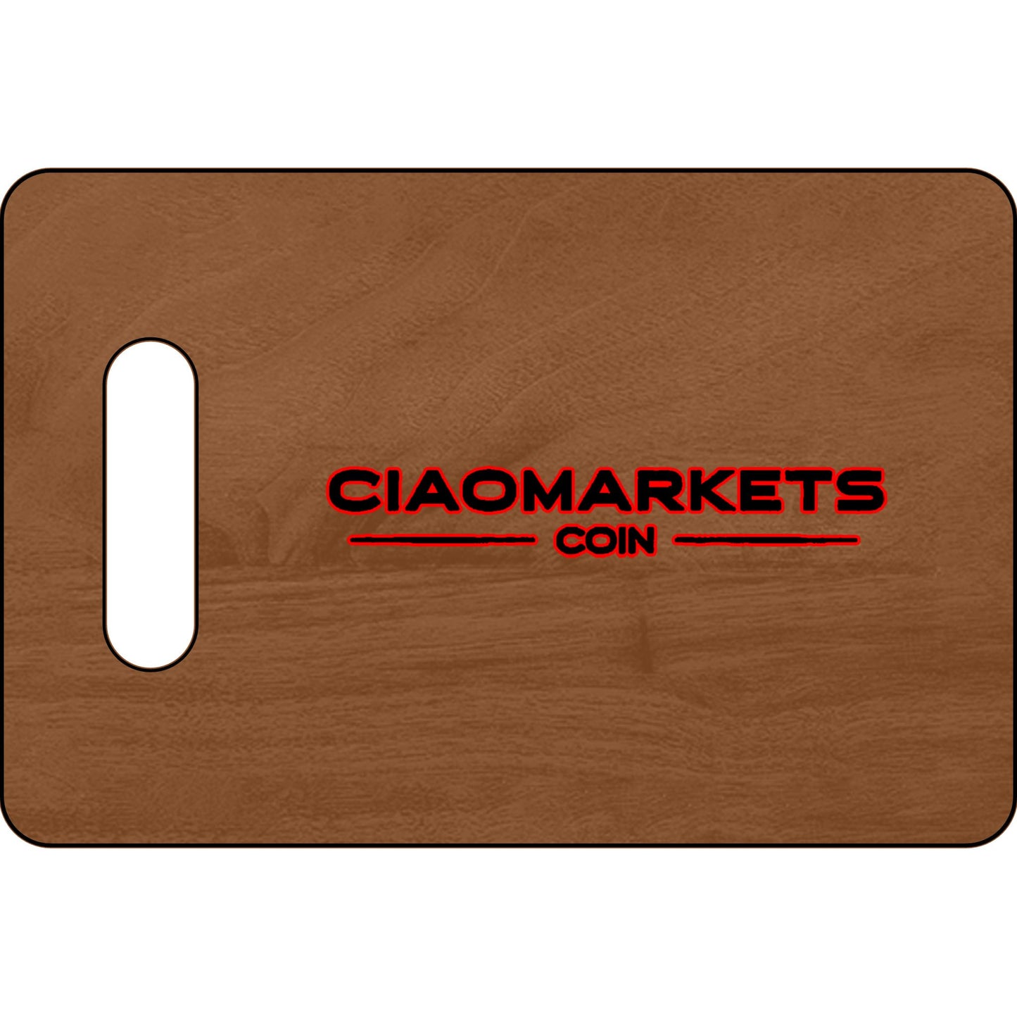 $CIAO - Wooden Cutting Board | Black-Red