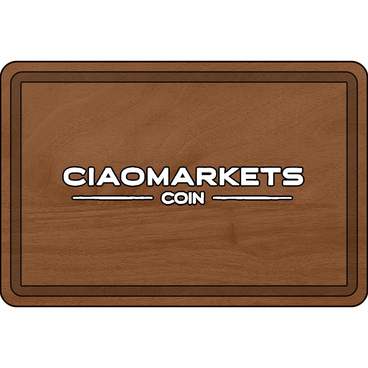$CIAO - Wooden Cutting Board | White-Black