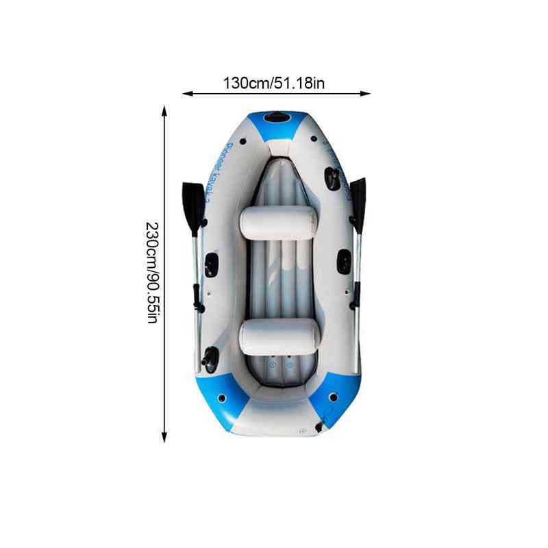 3/4 Person Foldable Rubber Boat PVC