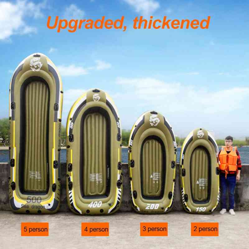 3/4 Person Foldable Rubber Boat PVC