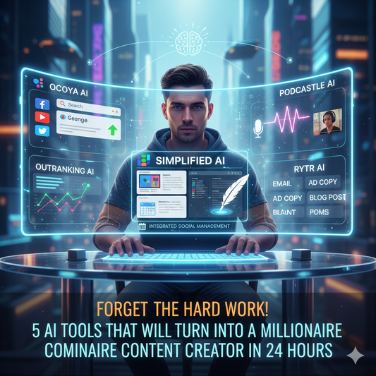 Forget the Hard Work! 5 AI Tools That Will Turn You Into a Millionaire Content Creator in 24 Hours | CIAOMARKETS | AI TOOLS