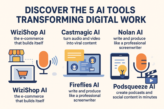 Discover the 5 AI Tools Transforming Digital Work: From E-Commerce to Podcasts, Everything Automated! | CIAOMARKETS | AI TOOLS
