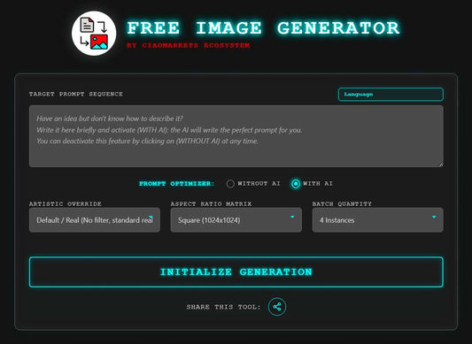 Ciaomarkets Free Image Generator: Create AI Art Instantly