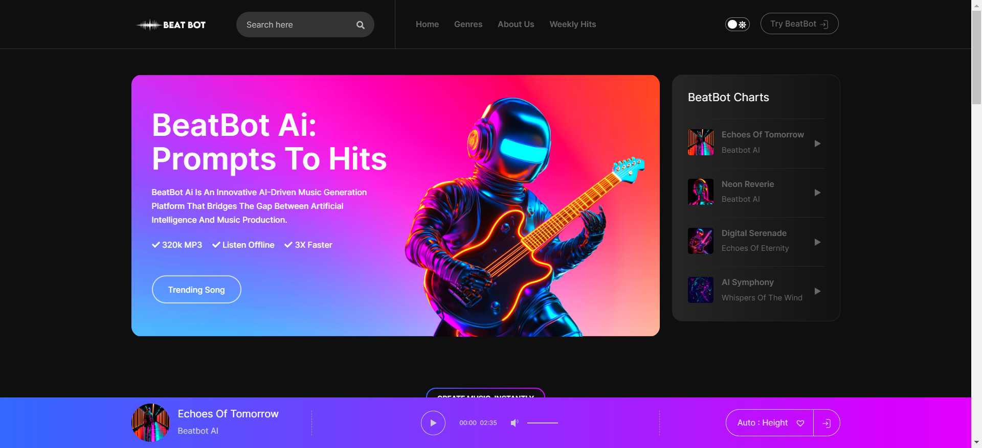 BEATBOT AI: Revolutionizing Music Creation with Artificial Intelligence