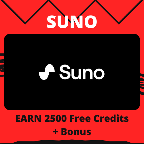 SUNO: GANA 2500 créditos gratis + bonificación