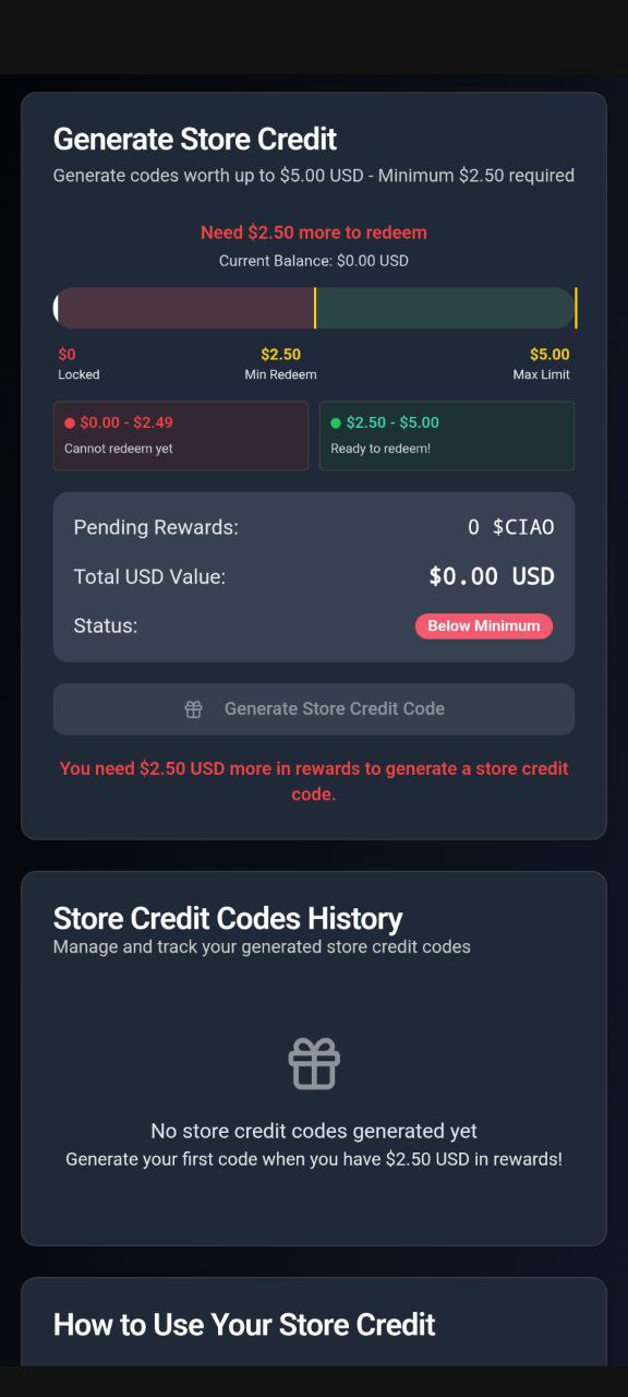 $CIAO EARNING APP | $CIAO COIN | CIAOMARKETS ECOSYSTEM | $CIAO STORE