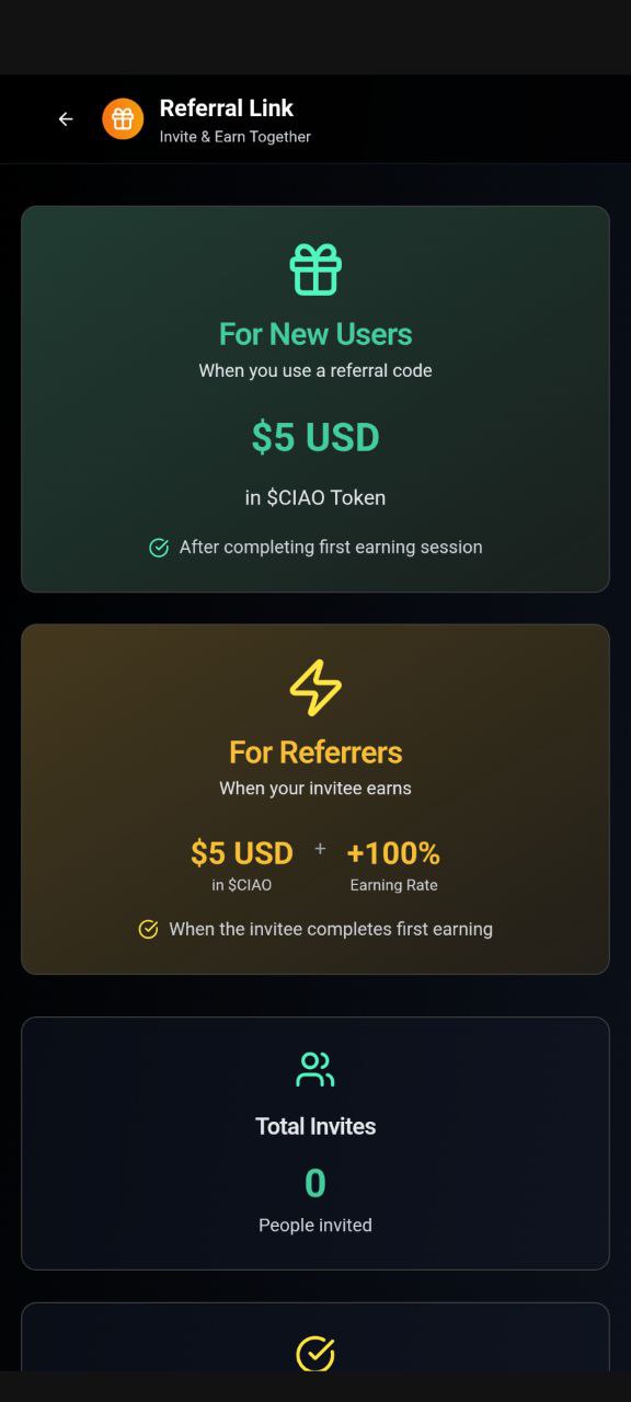 $CIAO EARNING APP | $CIAO COIN | CIAOMARKETS ECOSYSTEM | $CIAO STORE
