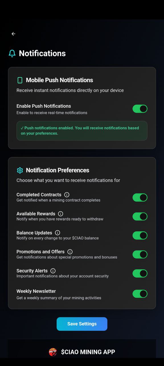 $CIAO MINING APP | $CIAO COIN | CIAOMARKETS ECOSYSTEM