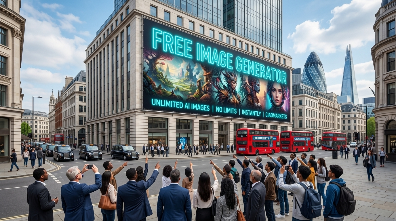 Landing Page | FREE IMAGE GENERATOR | CIAOMARKETS ECOSYSTEM | CIAOMARKETS | AI IMAGE | TEXT TO IMAGE | FREE APP