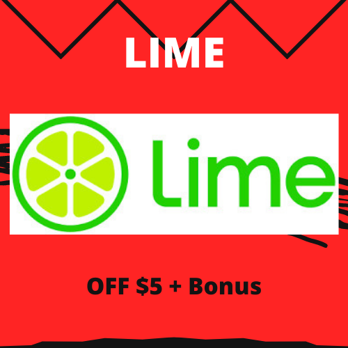 LIME: OFF $5 + Bonus