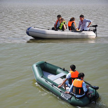 Bote de remos inflable de PVC de 270 cm para 4 personas, bote de kayak