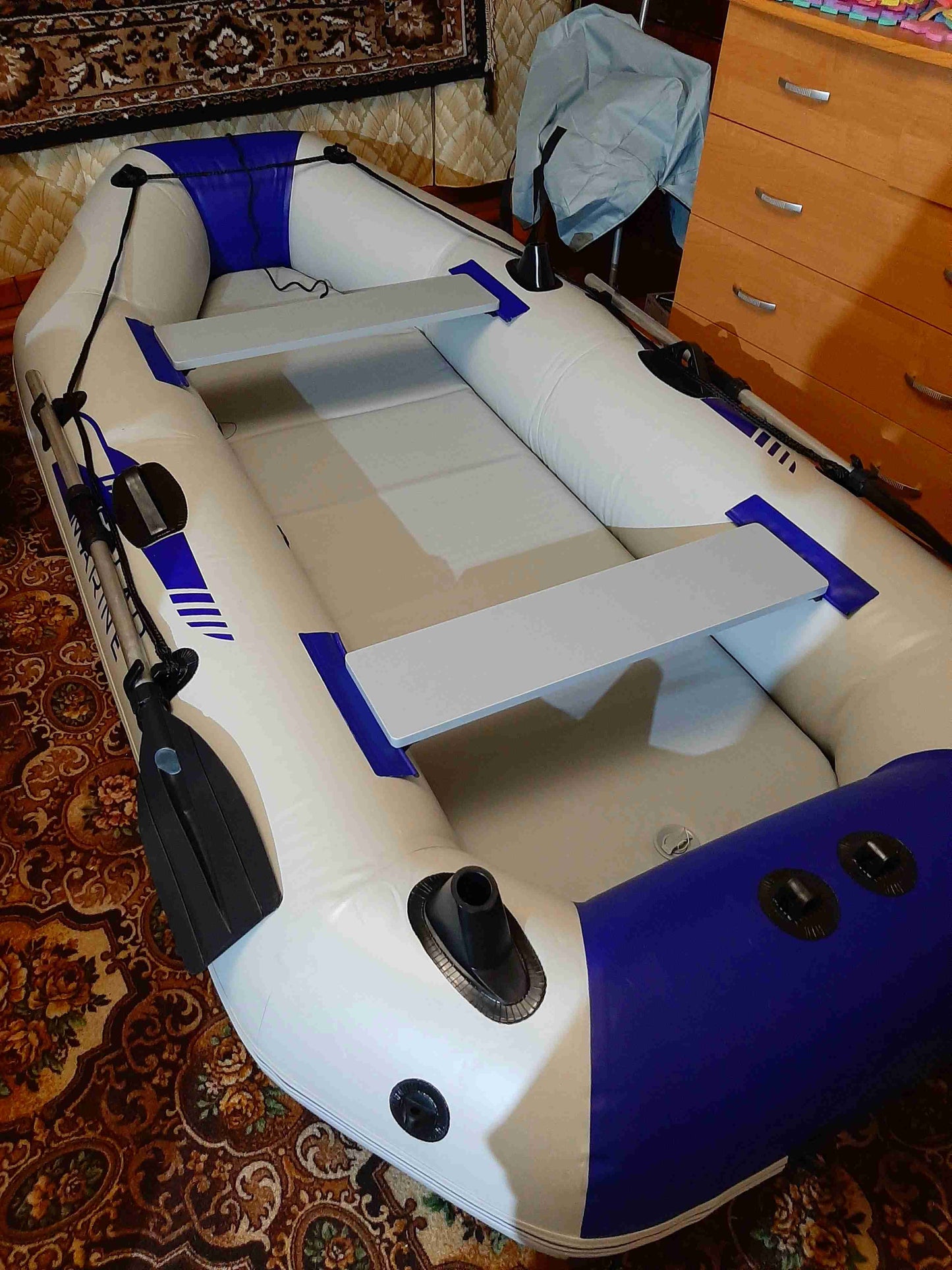 2/6 Person PVC 3 Layer Inflatable Laminated Wear-Resistant Boats