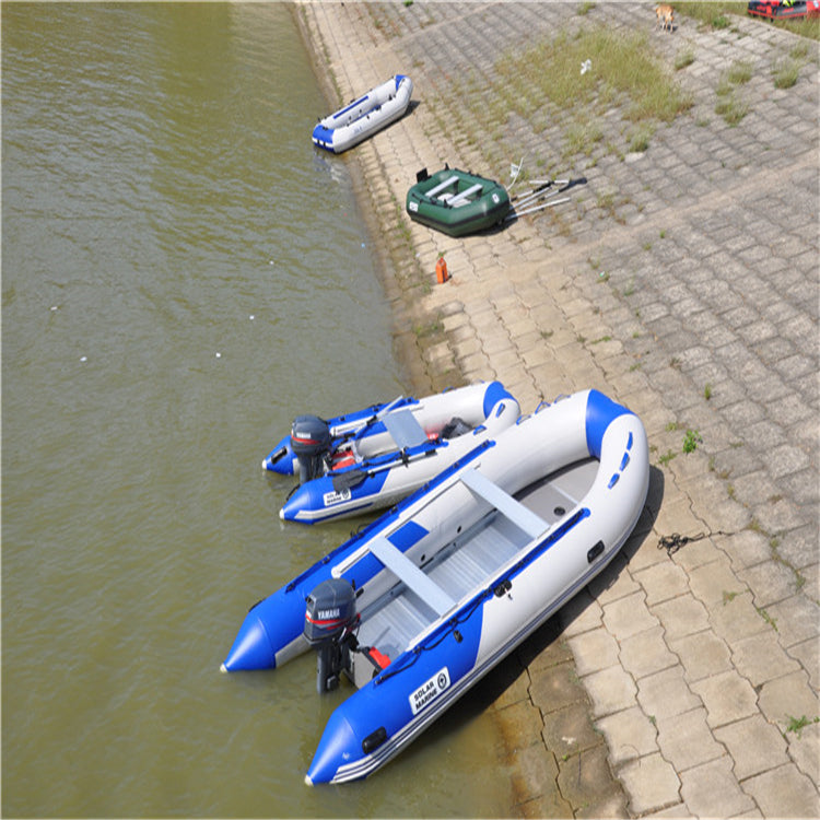 4 persone 270 cm di lunghezza Pvc barca a pavimento in alluminio gonfiabile 
