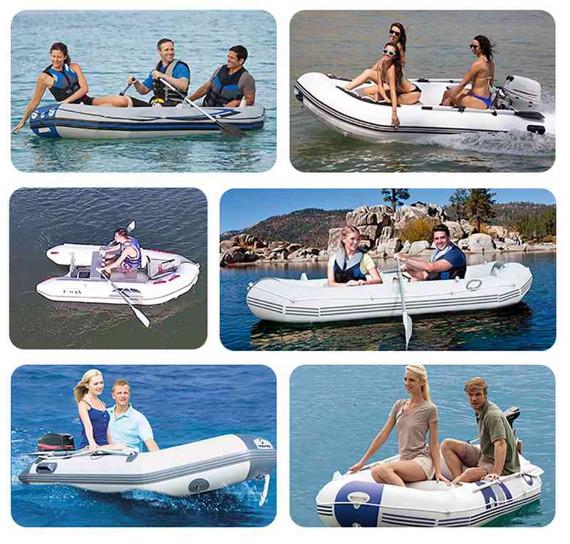 4 Person 2.7 M PVC Inflatable Boat Air Mat Floor