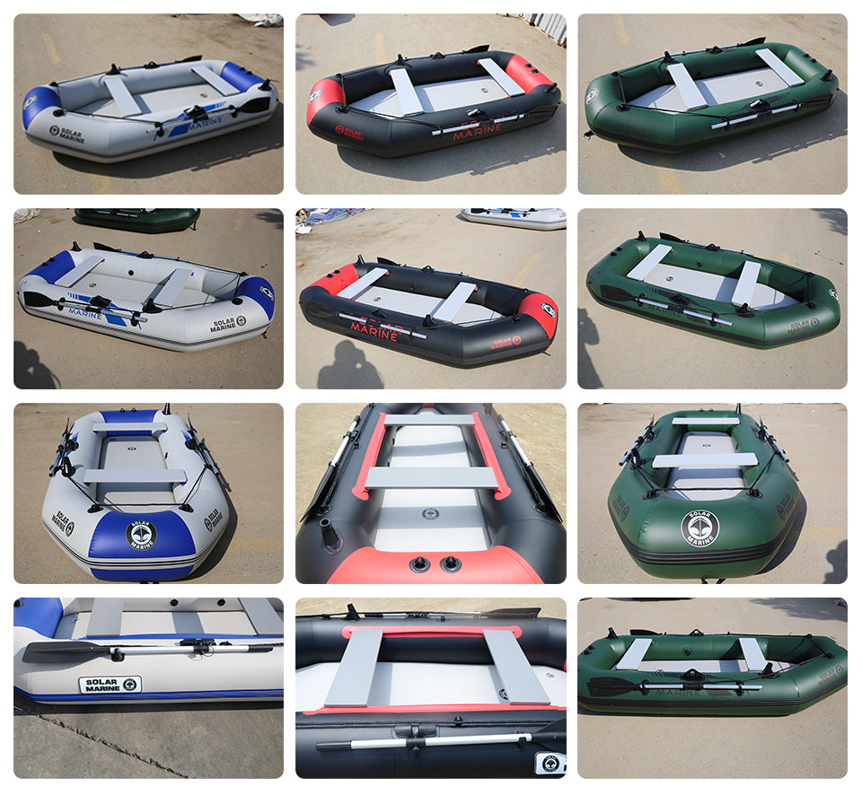 4 Person 270 cm PVC Inflatable Rowing Boat Kayak Dinghy