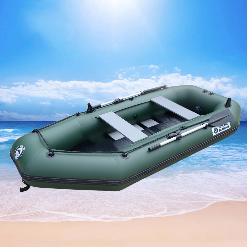 4 Person 270 cm PVC Inflatable Rowing Boat Kayak Dinghy